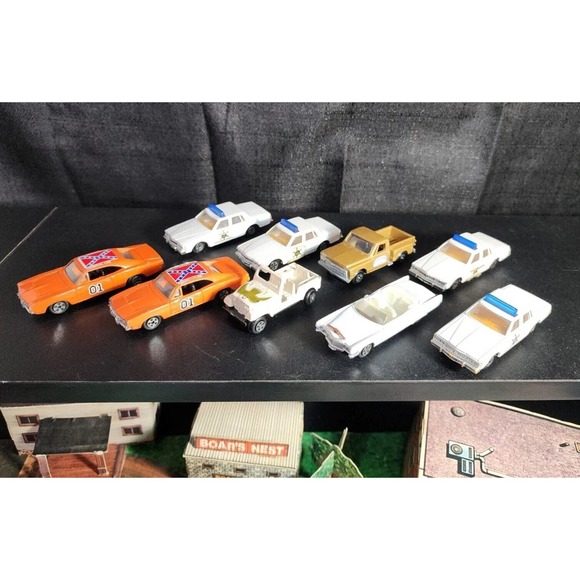 ERTL 1816 Dukes Of Hazzard Play Set 1981 RARE General Lee Complete 4 BONUS Cars - Picture 2 of 13